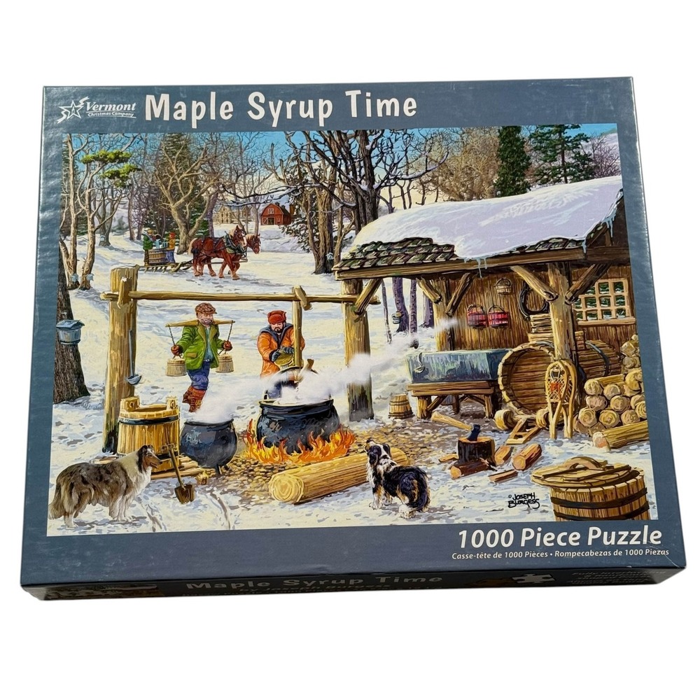 Vermont Christmas Company‎ Maple Syrup Time 1000 Pcs Puzzle UNCOUNTED As Is